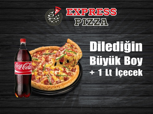 Dilediğin Büyük Boy + 1lt İçecek