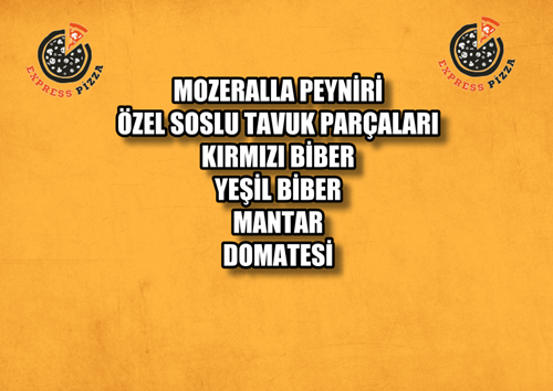 Express Pizza Tavuklu Orta Boy